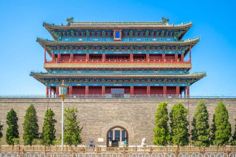 Front gate of the forbidden city in beijing china