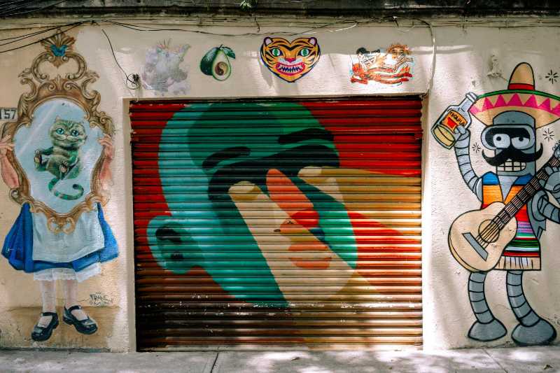 Graffiti-Kunst an der Wand
