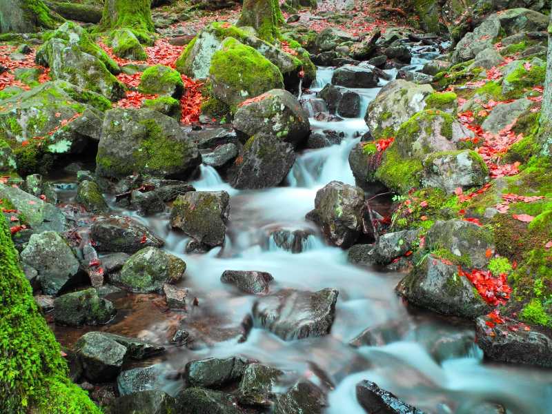 The waterfall in Tendon - jigsaw puzzle