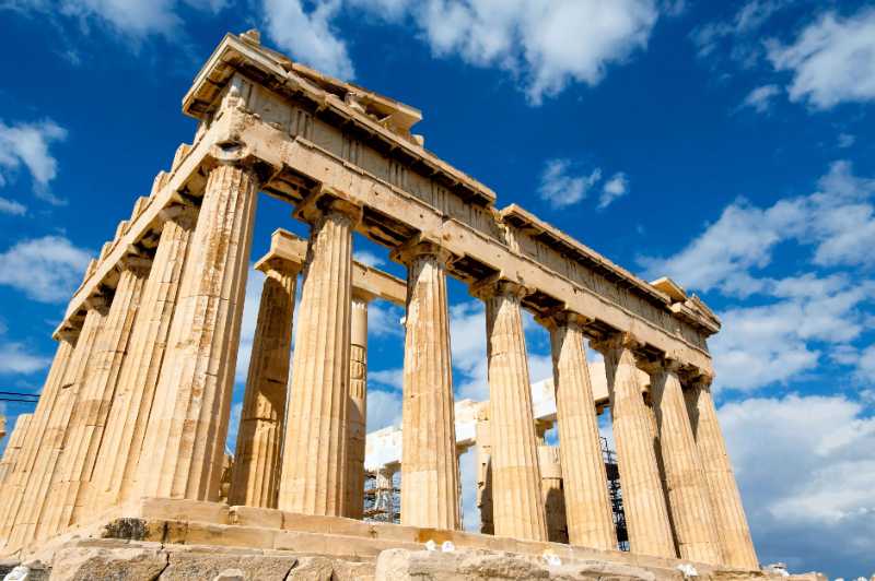 greece parthenon temple ruins - jigsaw puzzle