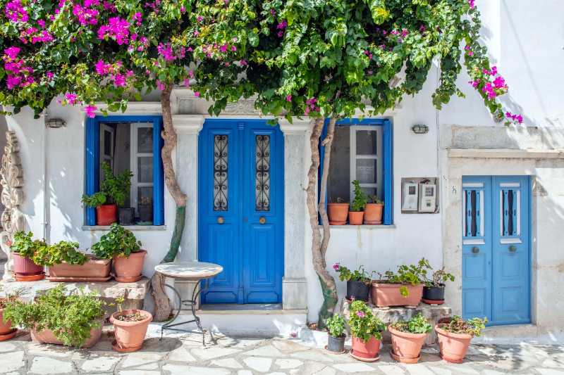 Greece tinos island of art cycladic architecture at pyrgos village
