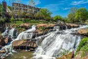 greenville falls park waterfall - jigsaw puzzle