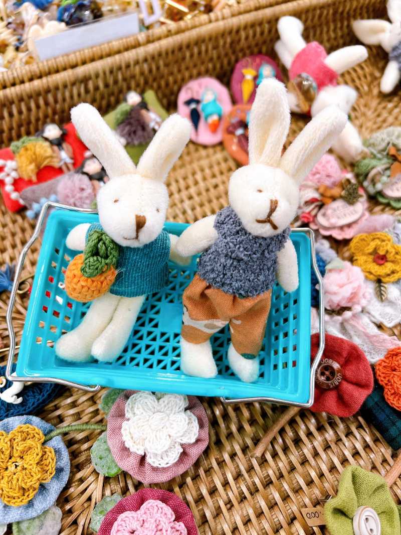 Handmade Knitted Rabbit Dolls