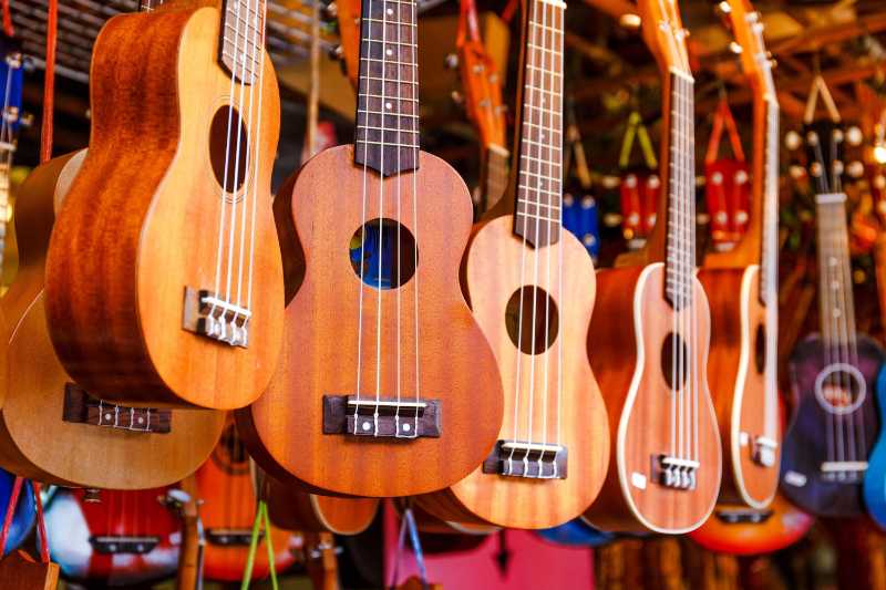 Handmade Ukulele Guitar in Market