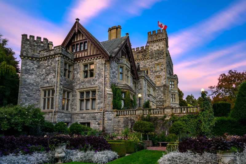 Hatley Castle Royal Road Universität Victoria BC Kanada