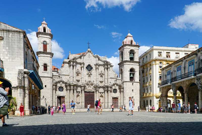 Havana Cathedral Square in Old Havana Cuba