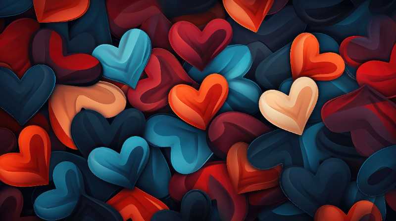 hearts wallpaper background - jigsaw puzzle