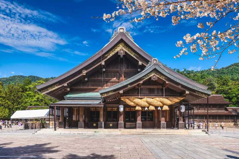 Hodan Haupthalle von Izumo Taisha in der Stadt Izumo Shimane Japan