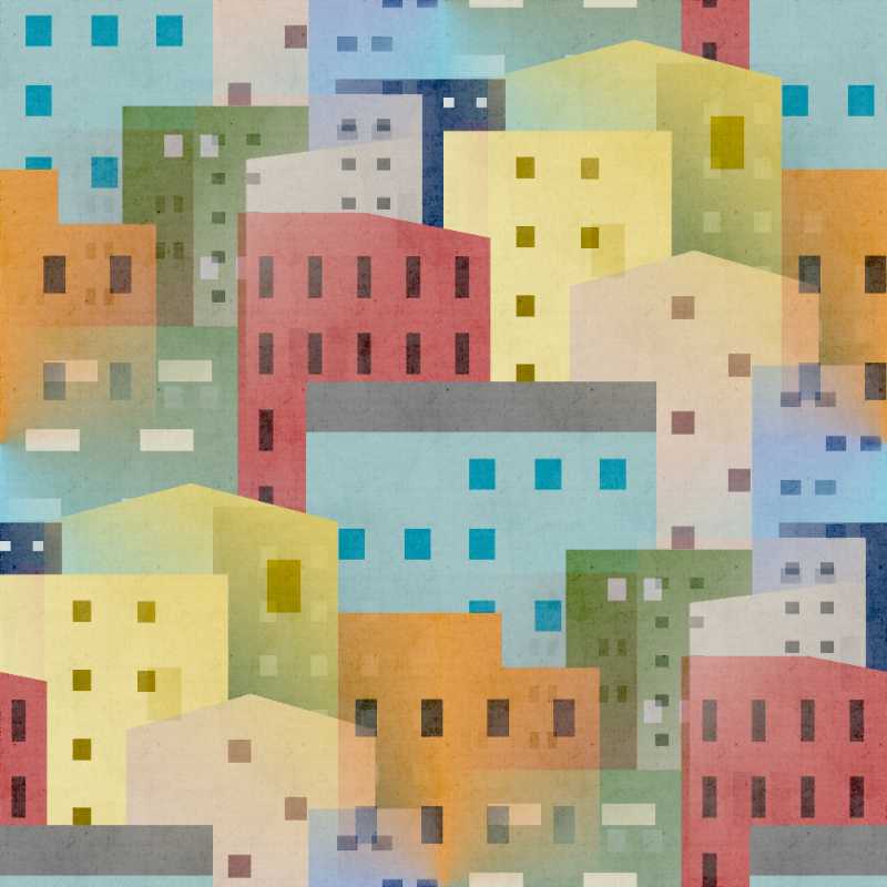 houses city art - jigsaw puzzle