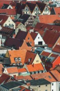 houses birds eye view roofs city - jigsaw puzzle