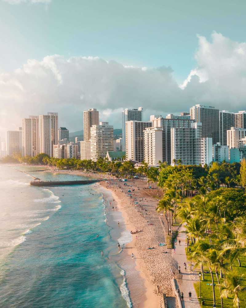 high rise buildings near beach - jigsaw puzzle