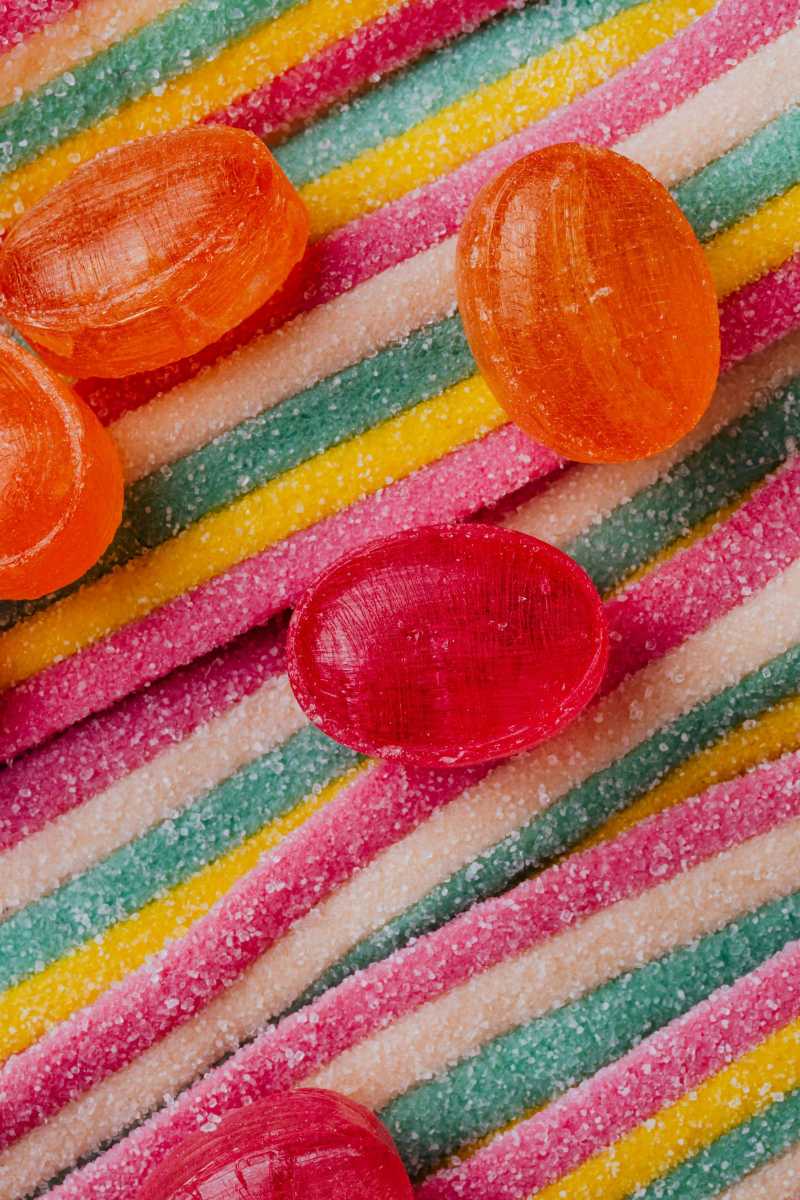 close up photo of coloful sweet candies and gummies - jigsaw puzzle