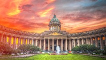 Kasaner Kathedrale in der Stadt St. Petersburg - puzzle