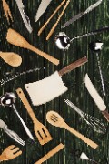 kitchen utensils wooden table - jigsaw puzzle
