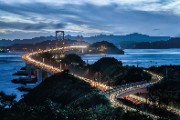 landscape evening onaruto bridge - jigsaw puzzle