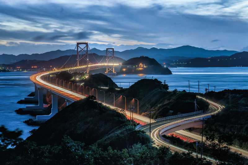 landscape evening onaruto bridge - jigsaw puzzle