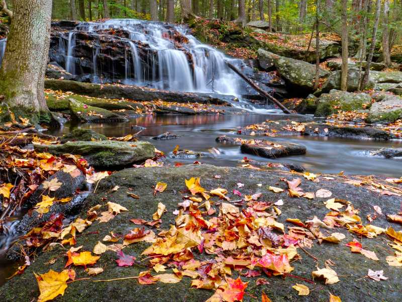 Landscape photography of a cascade