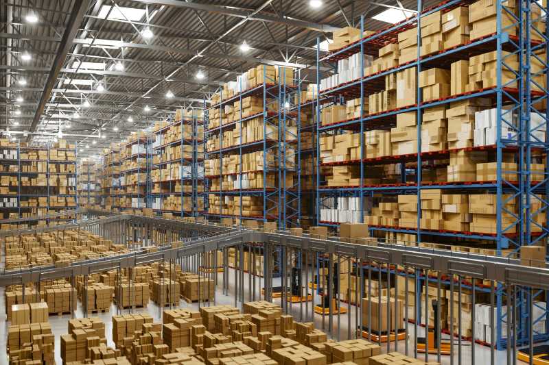 large scale smart distribution warehouse equipped with advanced technology - jigsaw puzzle