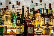 liquor bottles alcohol drink bar - jigsaw puzzle