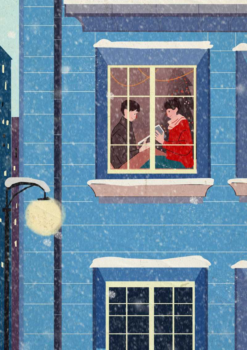 love romance winter snow christmas - jigsaw puzzle