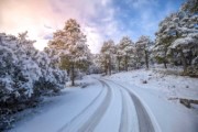 mountains sunset sunrise snow - jigsaw puzzle