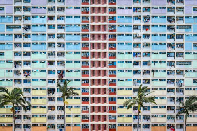 Edificio multicolor