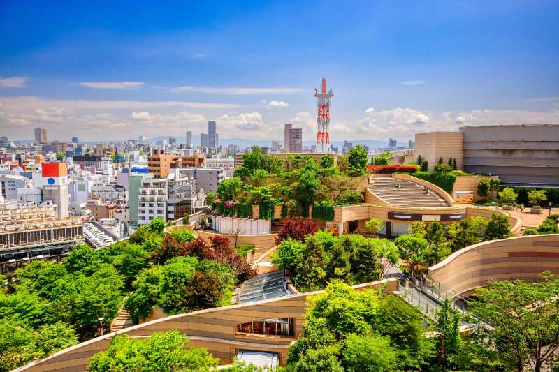 namba parks osaka japan cityscape and view - jigsaw puzzle