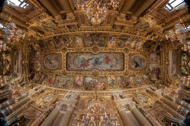 Dipinto barocco decorato sul soffitto