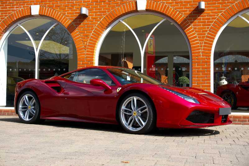 Parked Red Ferrari