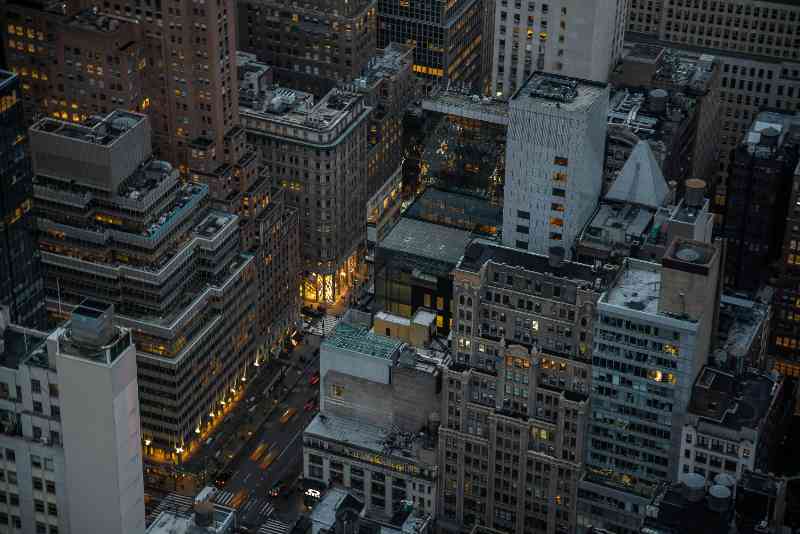 aerial view of city buildings - jigsaw puzzle