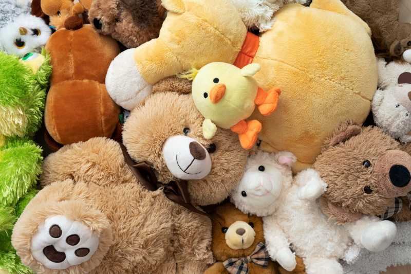 Pile of Soft Stuffed Animals and Teddy Bears