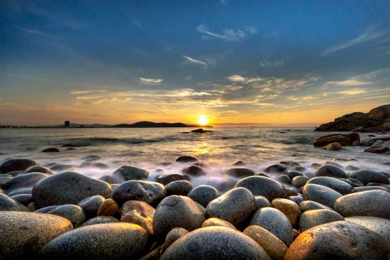 scenic photo of sea during dawn - jigsaw puzzle