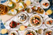 round white ceramic plate filled with waffle - jigsaw puzzle