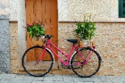 Vélo rose rétro style streetwear comme composition florale extérieure originale - puzzle