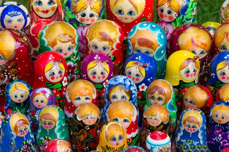 Russische Puppensammlung