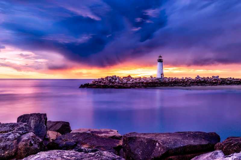 santa cruz lighthouse california - jigsaw puzzle