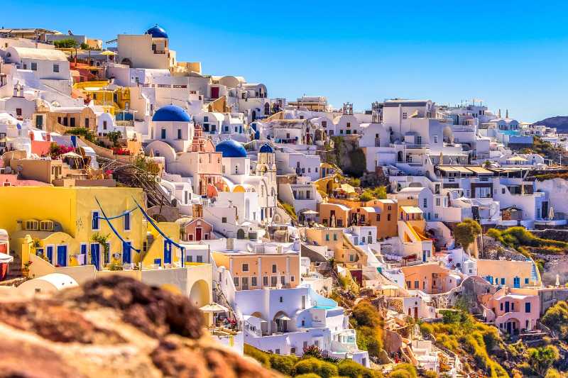 Greece santorini town - jigsaw puzzle