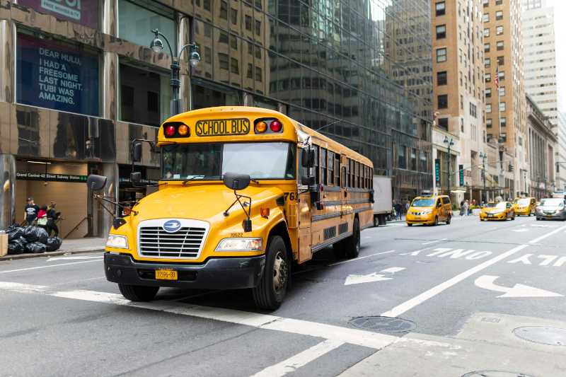 School Bus on the Road