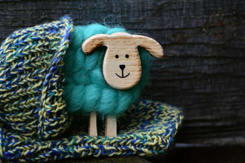 sheep wool knit handmade sheep - jigsaw puzzle