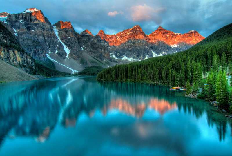 lake and mountain - jigsaw puzzle