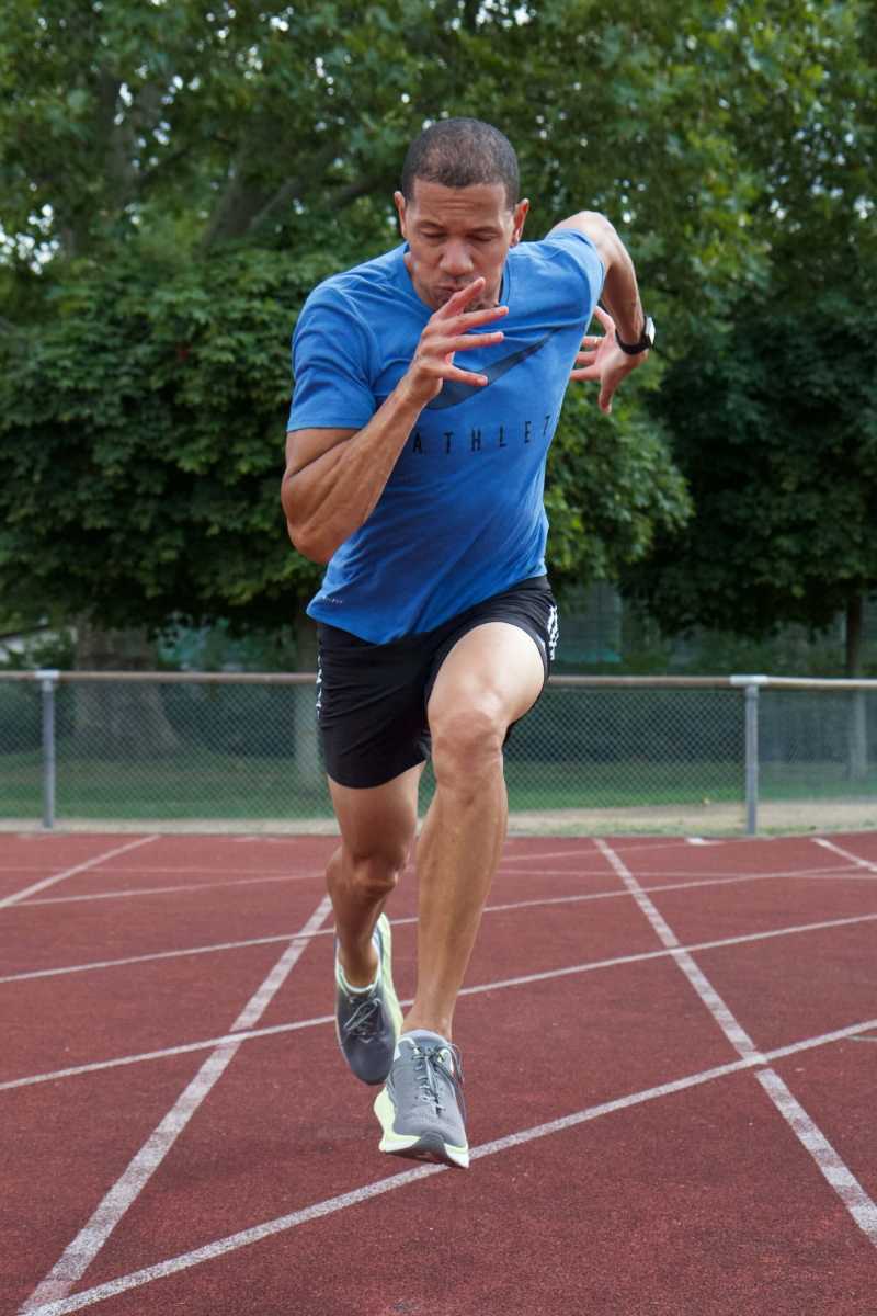 Sprintertraining auf der Bahn