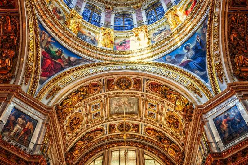 St isaac's cathedral Dome Interior