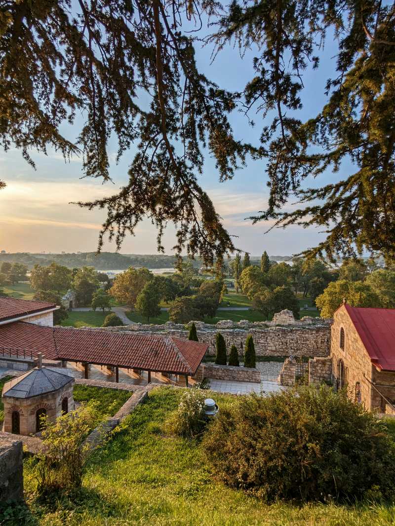 a view of a village from a hill - jigsaw puzzle