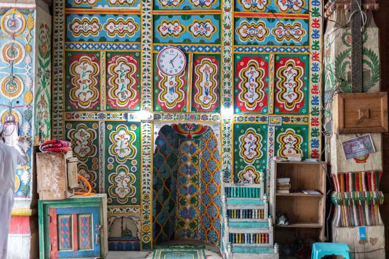This Jamia masjid in Thal bazaar made of woods was built in the 19th century