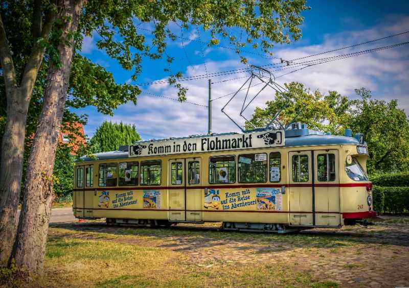 tram railroad train dare - jigsaw puzzle