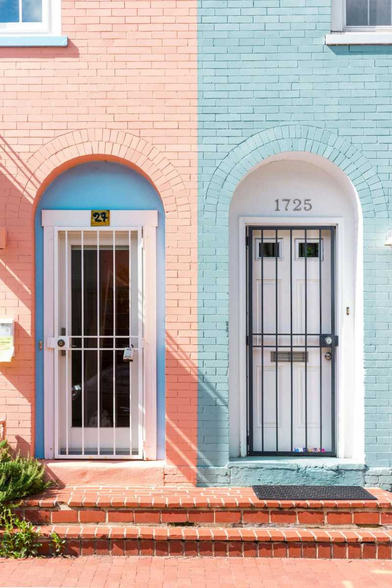 two white wooden doors with grills - jigsaw puzzle