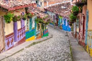 Typically colourful buildings in Guatape Colombia - jigsaw puzzle
