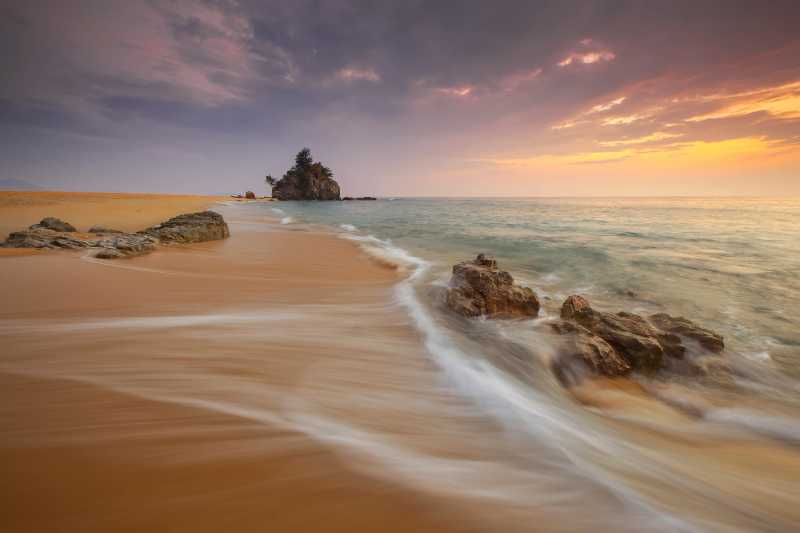 beach during golden hour - jigsaw puzzle