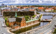 view of copenhagen on summer day from above - jigsaw puzzle