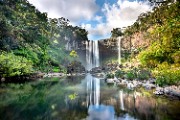 Waterfall in kon chu rang nature reserve - jigsaw puzzle